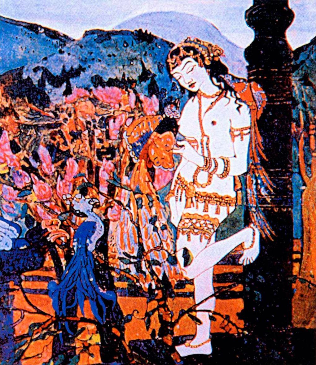 Николай Рерих. Девассари Абунту с птицами. 1905