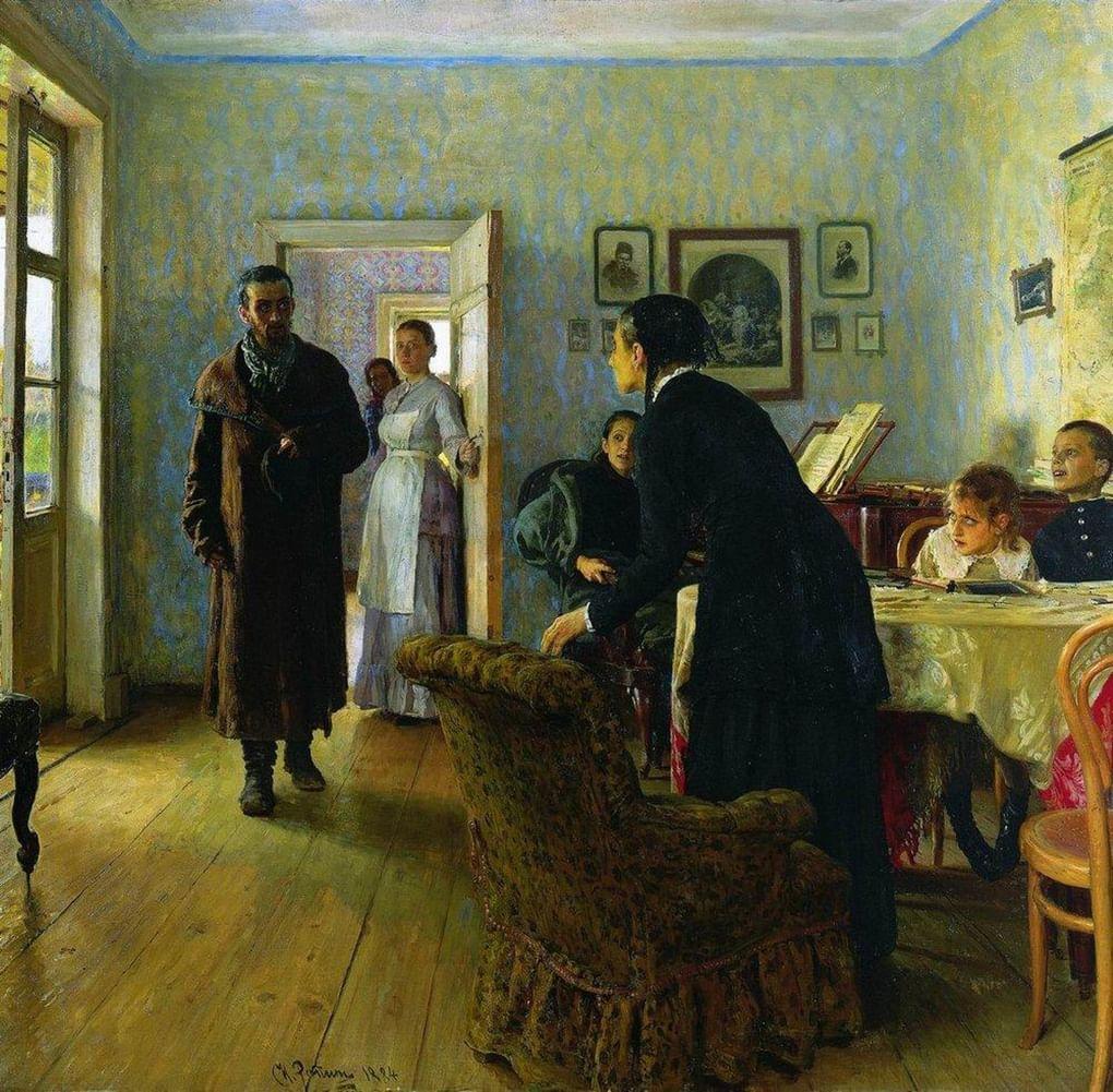 Илья Репин. Не ждали. 1884-1887. Государственная Третьяковская галерея