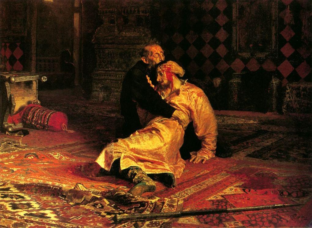 Илья Репин. Иван Грозный убивает своего сына. 1885. Государственная Третьяковская галерея