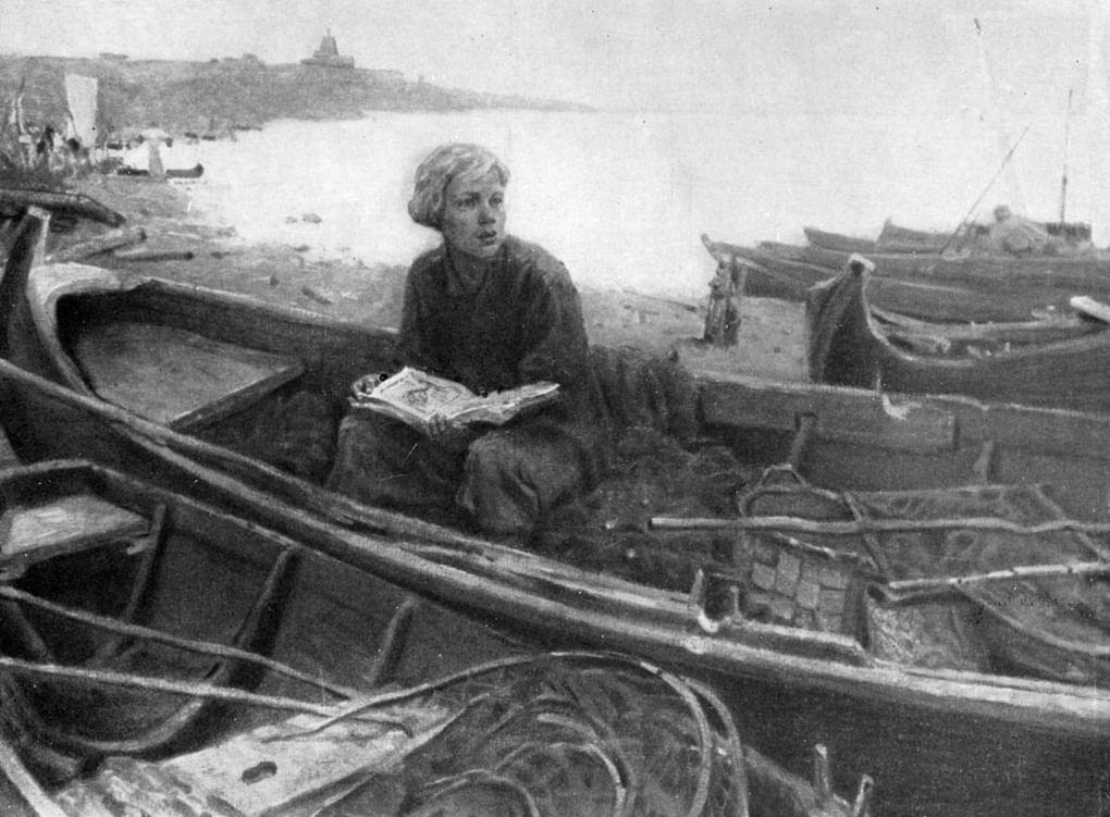 О. А. Кочаров. Ломоносов на родине. 1954. Национальный музей изобразительного искусства Республики Молдовы, Кишинев, Республика Молдова