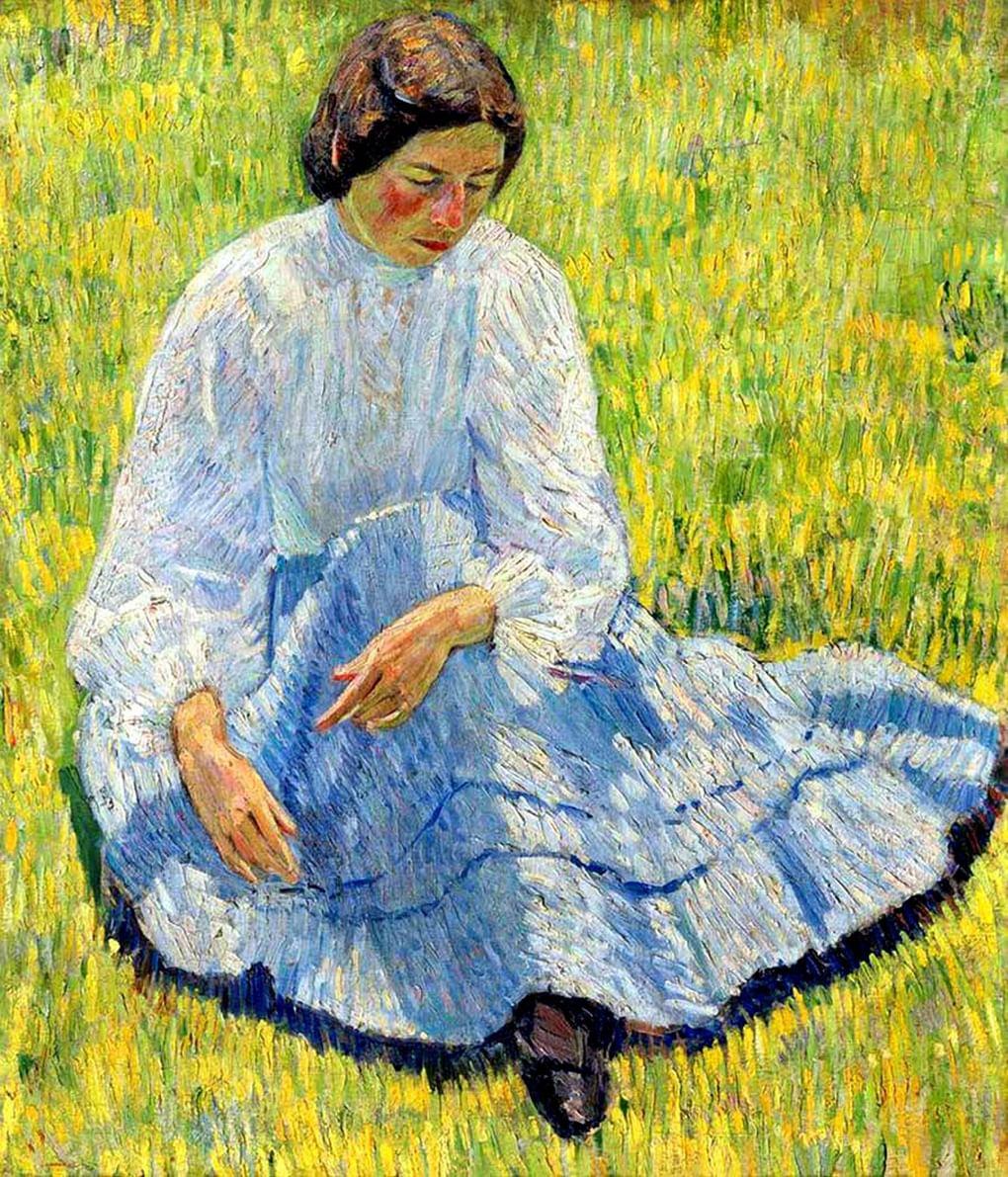 Роберт Фальк. Лиза на солнце. 1907. Государственный музей изобразительных искусств Республики Татарстан, Казань