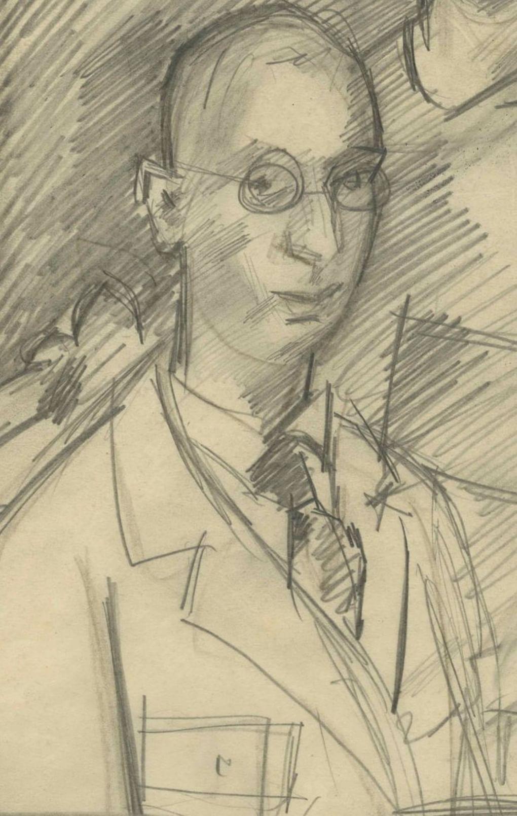 Роберт Фальк. Автопортрет. 1920-е. Киргизский государственный музей изобразительных искусств им. Г.Айтиева.