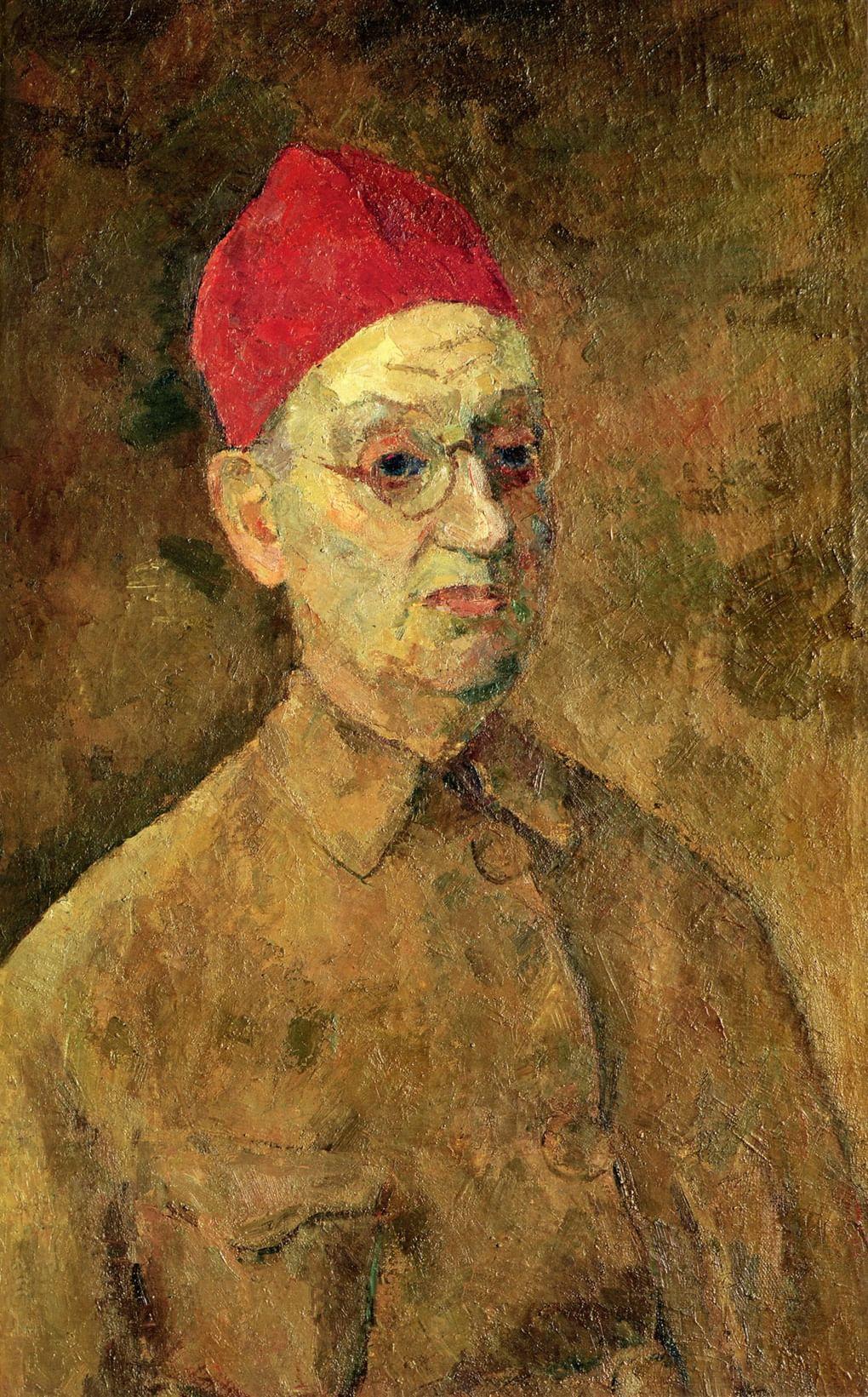 Роберт Фальк. Автопортрет в красной феске. 1957. Государственная Третьяковская галерея, Москва
