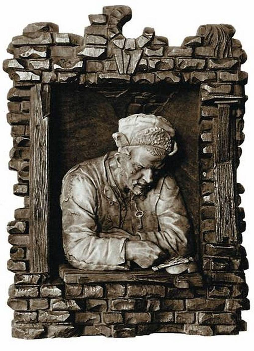 Марк Антокольский. Горельеф «Еврей скупой». 1865. Фотография: beautifulrus.com