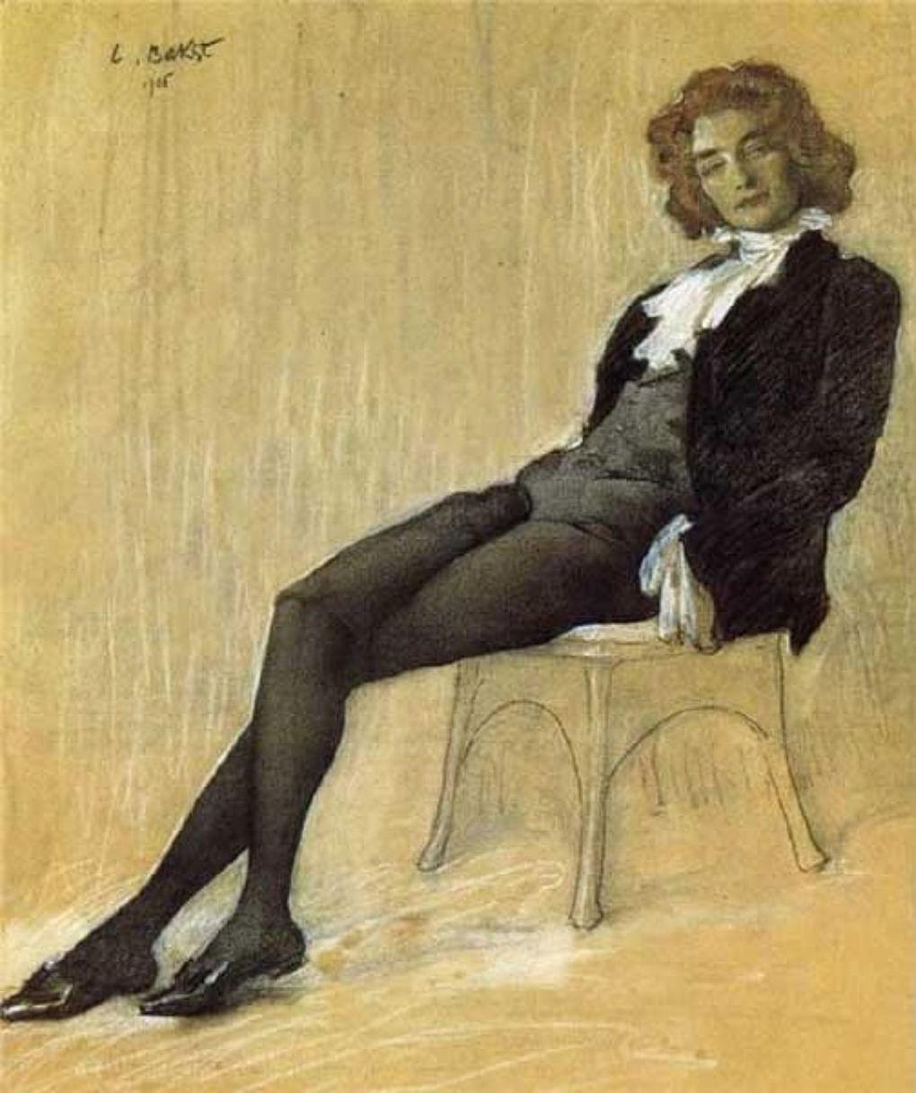 Леон Бакст. Портрет Зинаиды Гиппиус. 1906. Государственная Третьяковская галерея