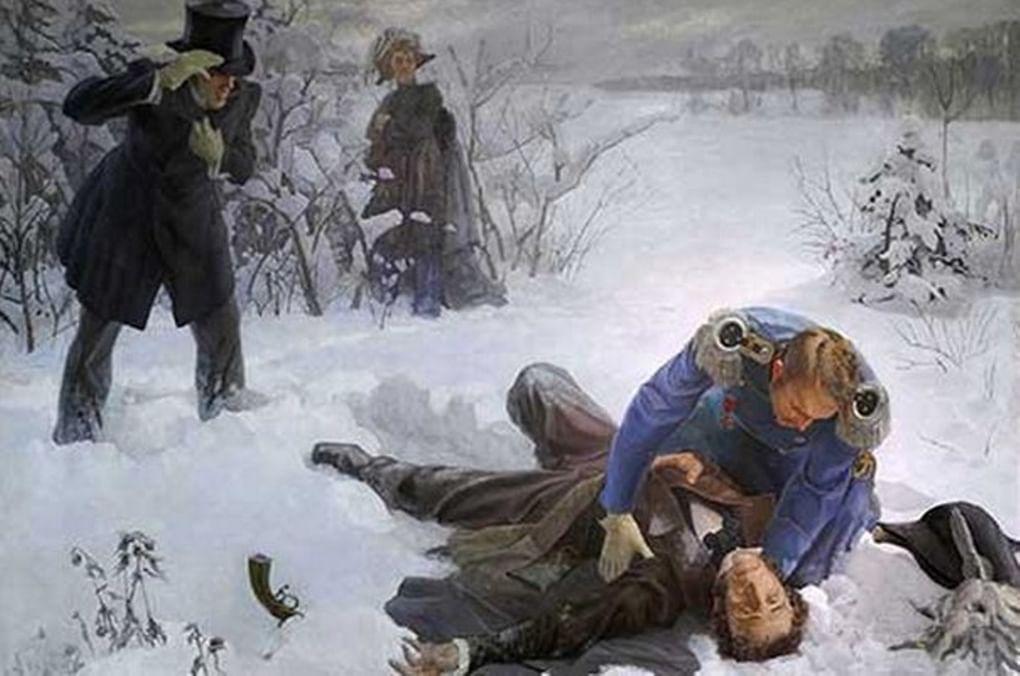 Алексей Наумов. Дуэль Пушкина с Дантесом. 1884. Частное собрание