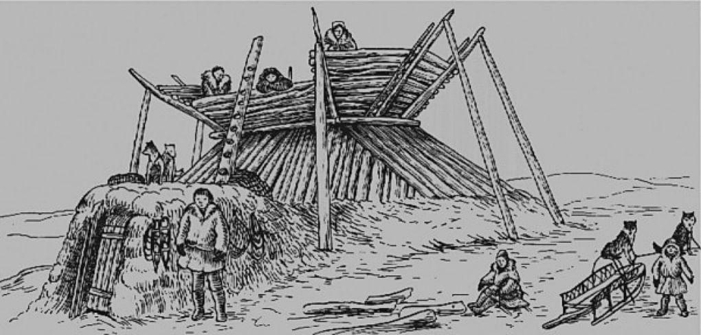 Древнекорякская землянка