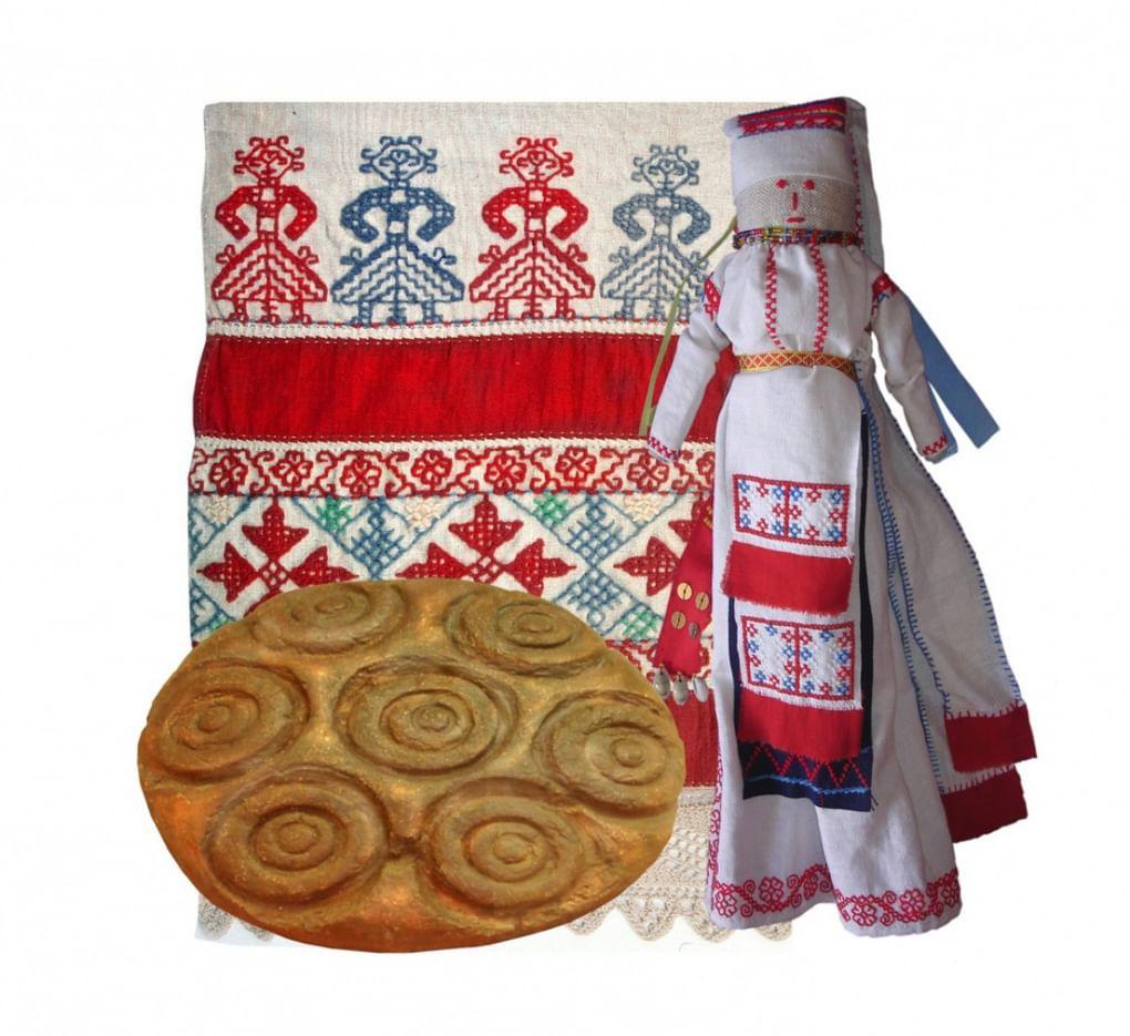 Ижорская свадебная кукла и свадебный хлеб «куппээлилейбя»