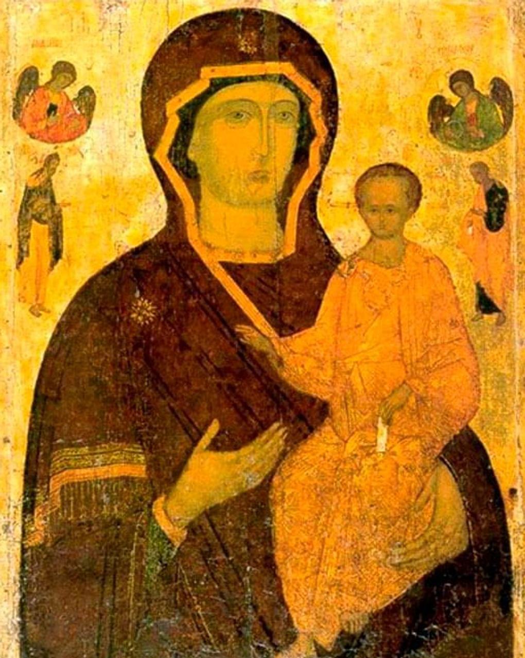 Дионисий и мастерская. Богоматерь Одигитрия для Вознесенского монастыря Московского Кремля. 1502–1503. Государственный Русский музей, Санкт-Петербург