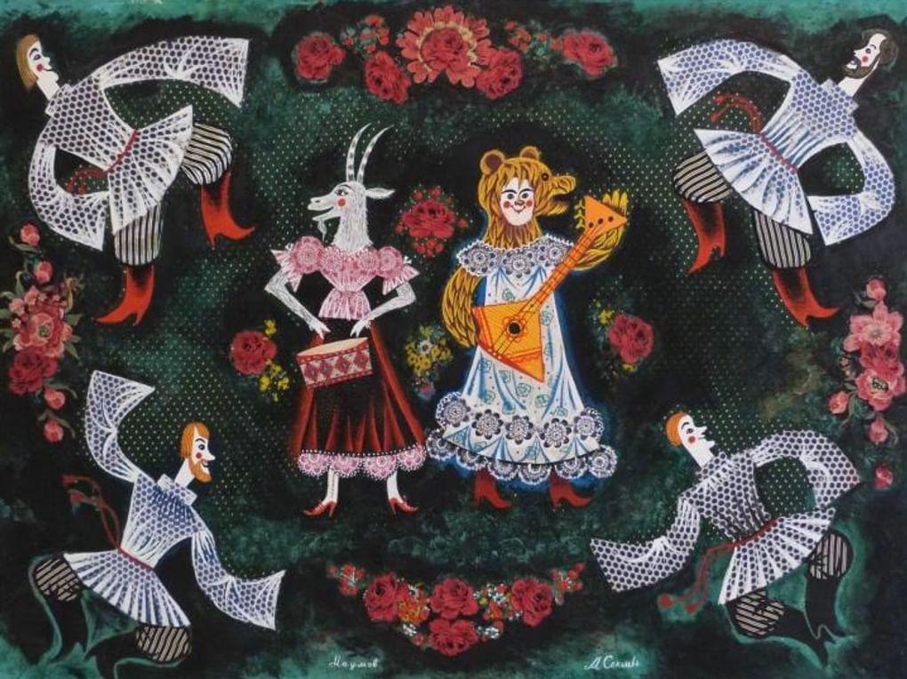 Марина Соколова и Вячеслав Наумов. Камаринская. 1966. Музейный комплекс имени И.Я. Словцова, Тюмень