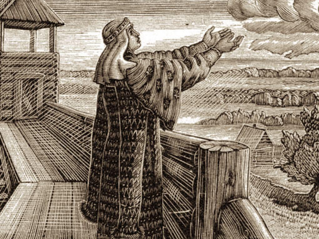 Владимир Фаворский. Иллюстрация к книге «Слово о полку Игореве» (фрагмент). 1962. Сахалинский областной художественный музей, Южно-Сахалинск