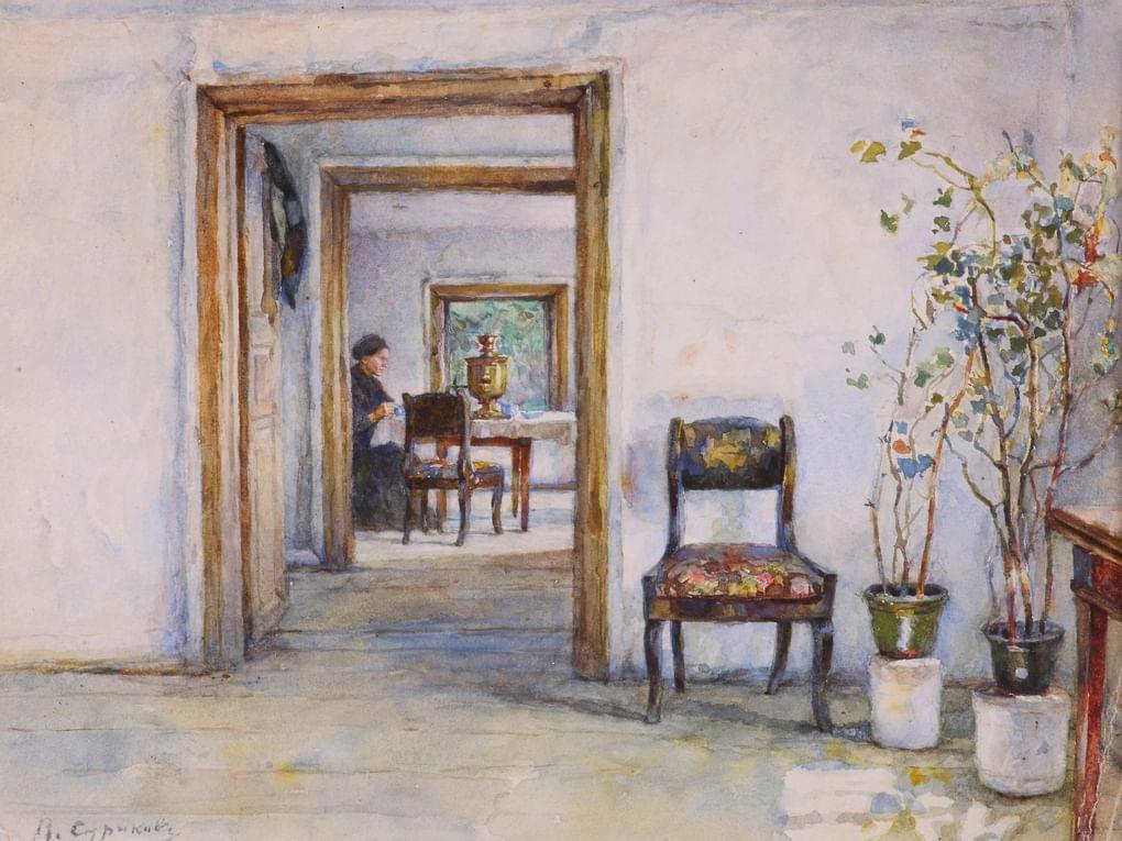 Василий Суриков. Комнаты в красноярском доме Суриковых. 1890–1891 годы. Музей-усадьба В.И. Сурикова, Красноярск