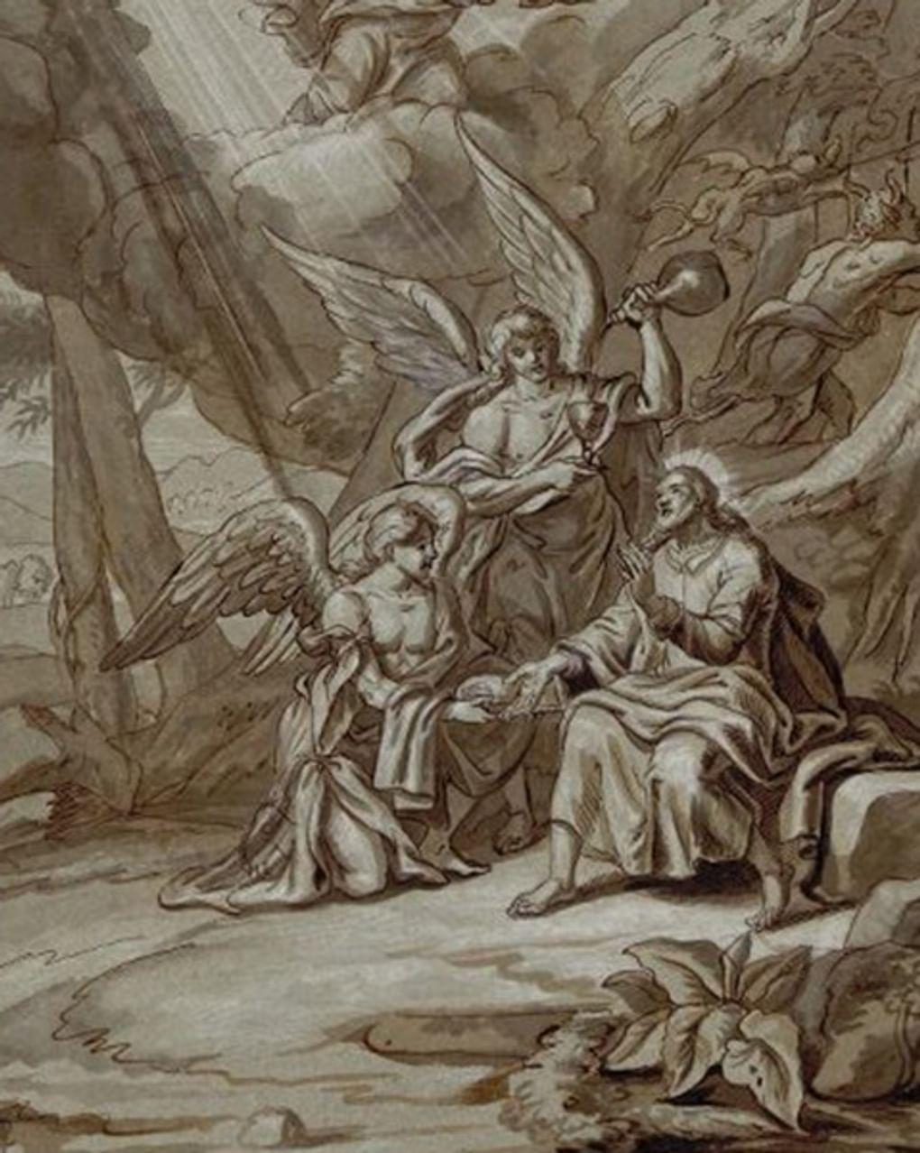 Неизвестный художник. Изгнание дьявола (фрагмент). XVIII век. Государственный Эрмитаж, Санкт-Петербург