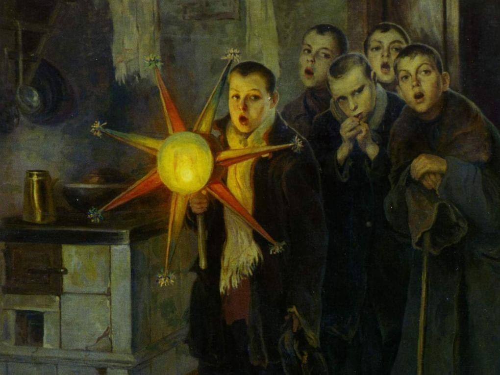 Николай Пимоненко. Колядки (фрагмент). 1880-е. Донецкий областной художественный музей, Донецк, Украина