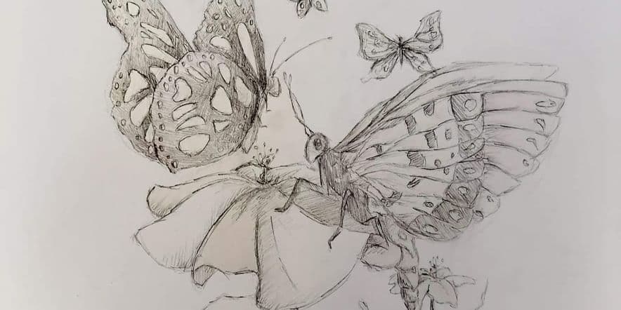 Основное изображение для события «Бабочка на цветке»