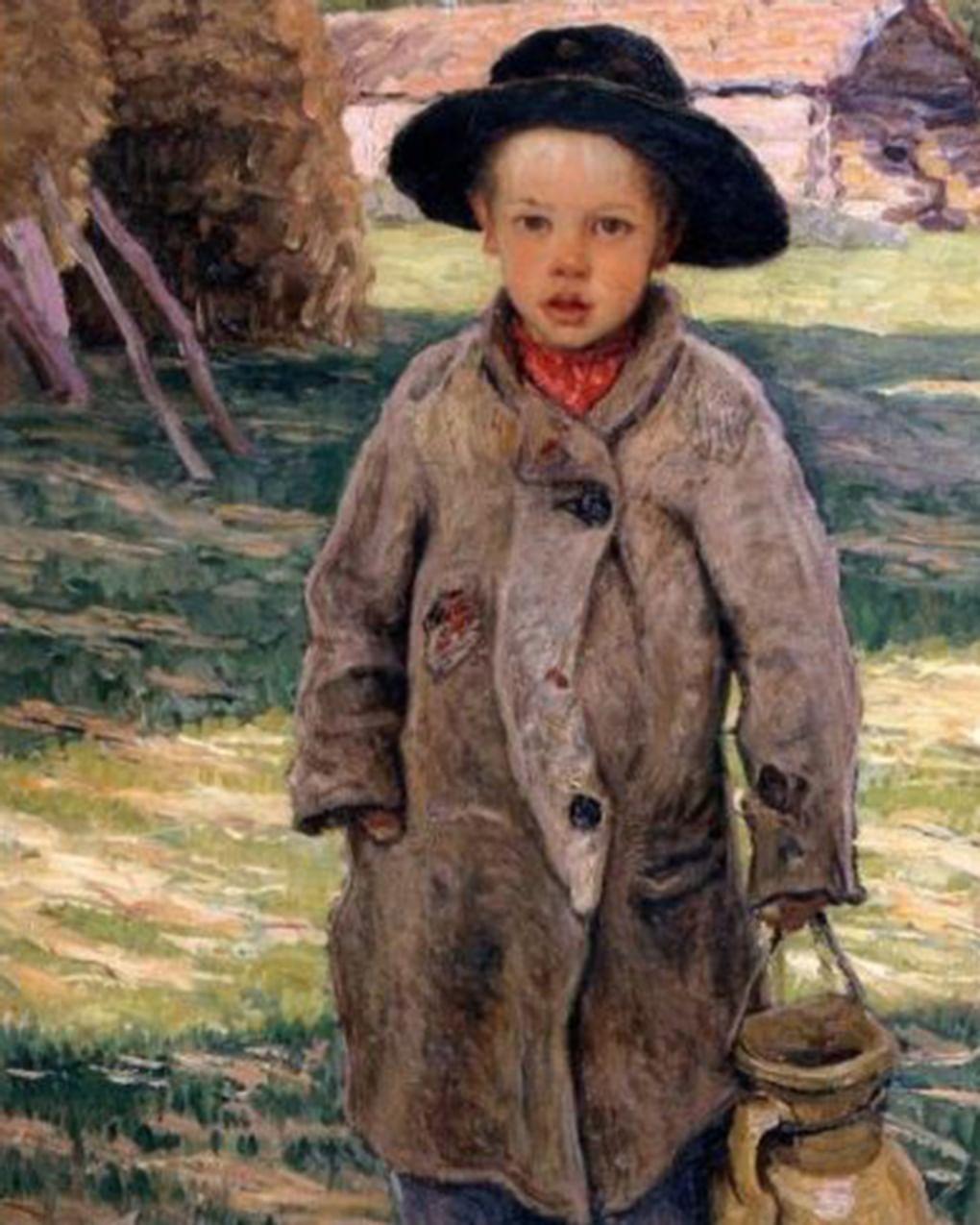 Николай Богданов-Бельский. Деревенский мальчик (фрагмент). 1907. Государственный музей-заповедник «Ростовский кремль», Ростов, Ярославская область