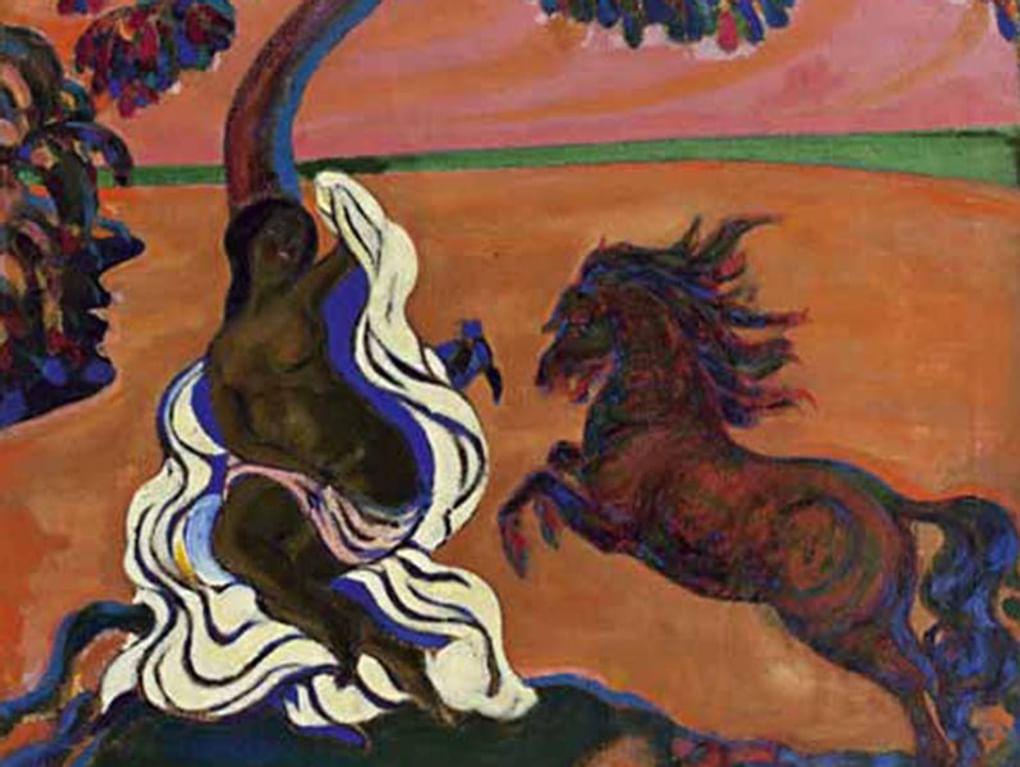 Георгий Якулов. Декоративный мотив (фрагмент). 1907. Национальная картинная галерея Армении, Ереван, Республика Армения