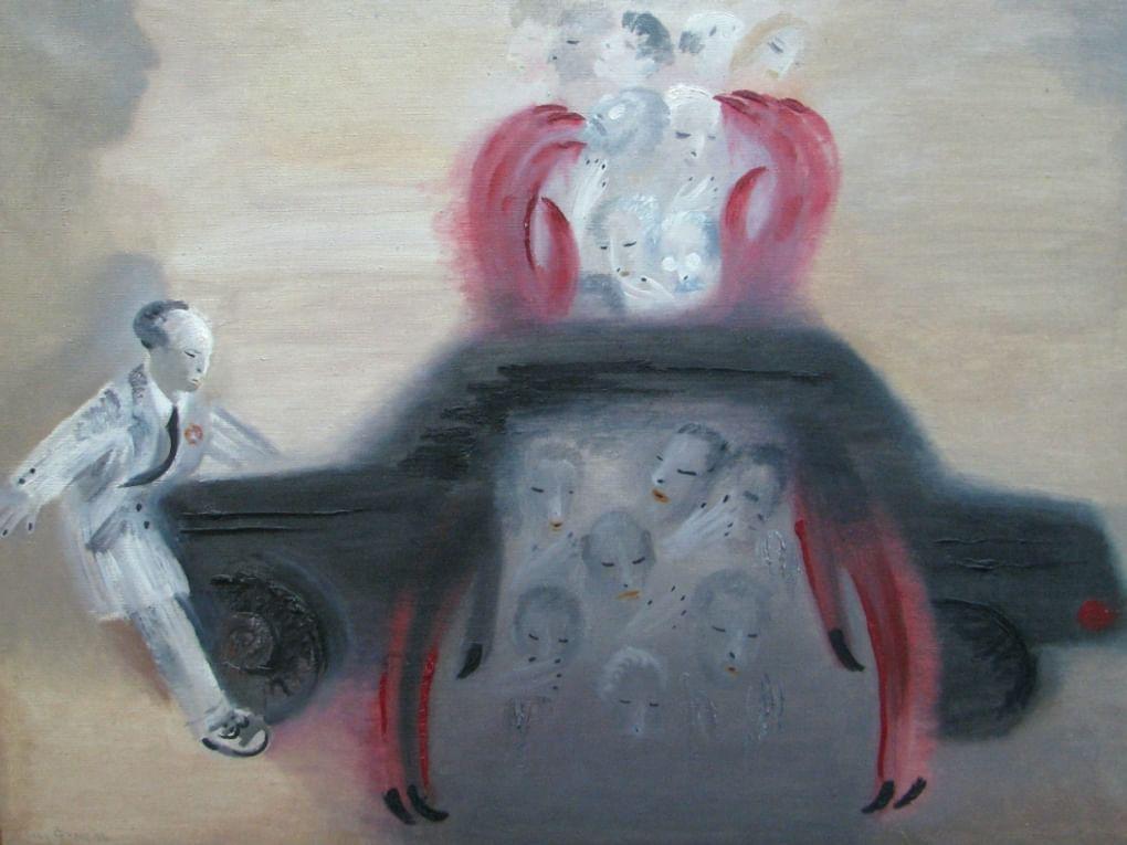 Олег Фирер. Черный воронок. 1988. Музей современного искусства ЕАО, Биробиджан