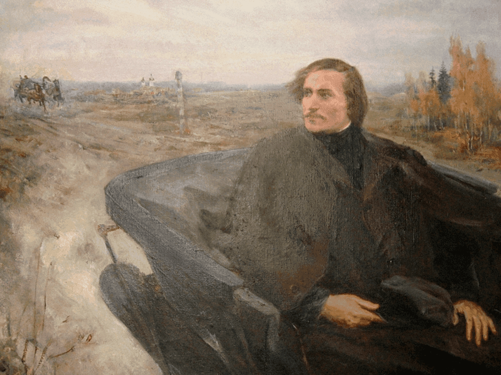 Платон Белецкий. Гоголь в дороге (фрагмент). 1952. Частное собрание