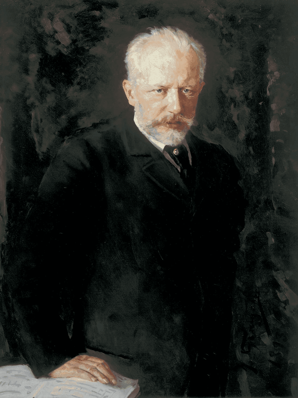 Николай Кузнецов. Портрет композитора Петра Чайковского (фрагмент). 1893. Государственная Третьяковская галерея, Москва