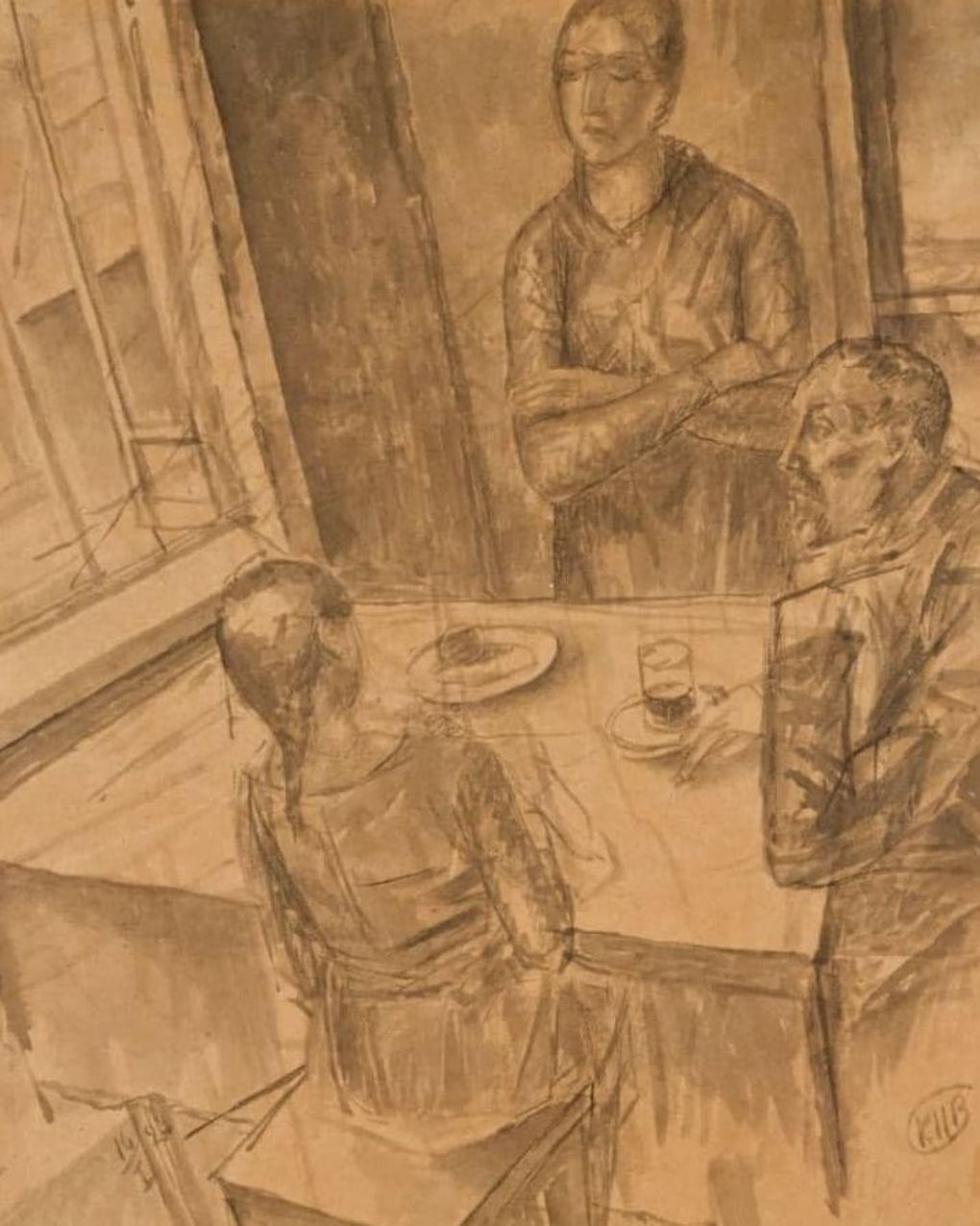 Кузьма Петров-Водкин. Семья художника. 1923. Частное собрание