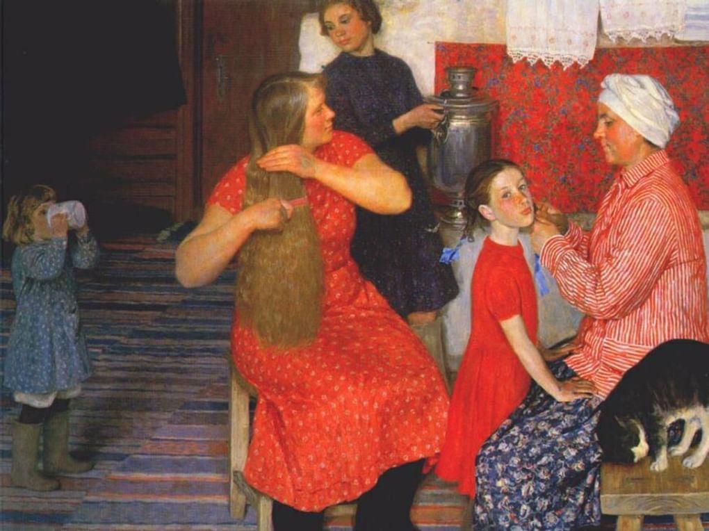 Юрий Кугач. В субботу (фрагмент). 1964. Частное собрание