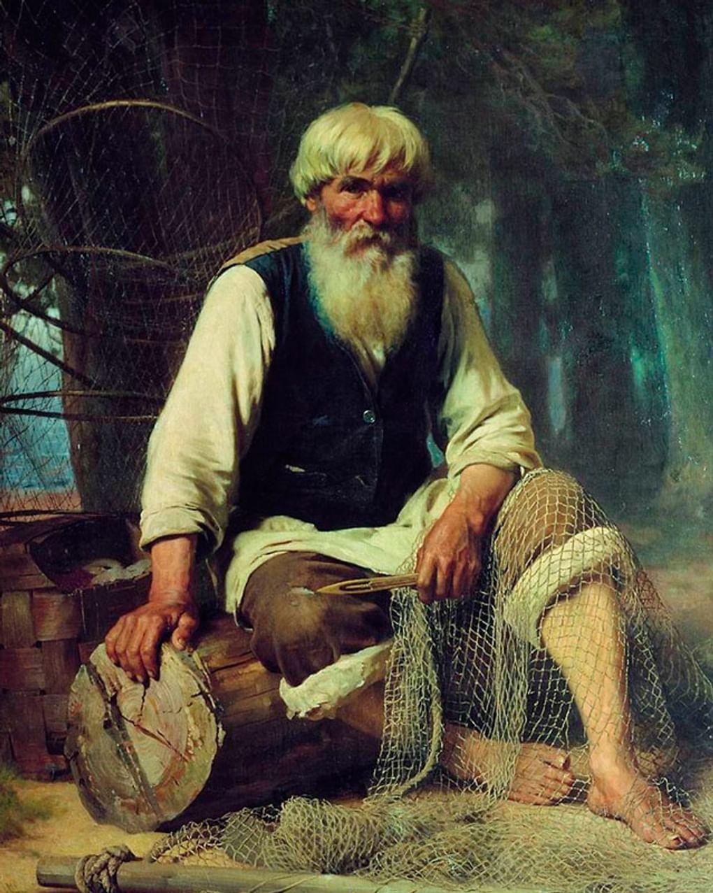 Василий Верещагин. Рыбак (фрагмент). 1884. Одесский национальный художественный музей, Одесса, Украина