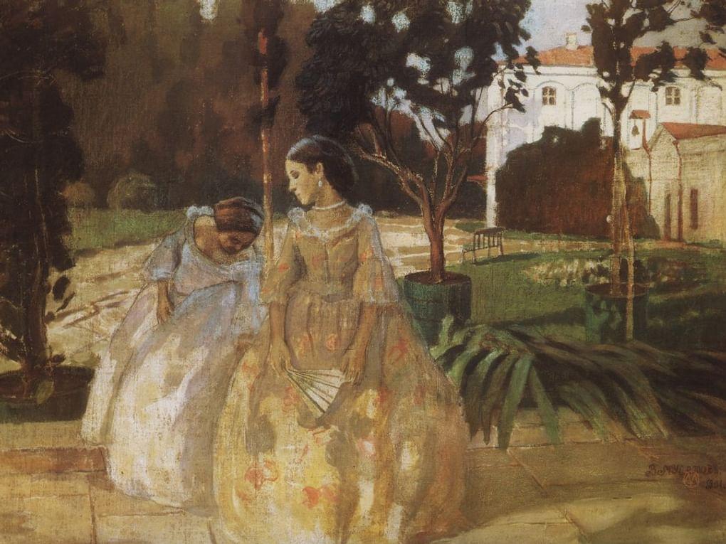Виктор Борисов-Мусатов. Гобелен. 1901. Государственная Третьяковская галерея, Москва