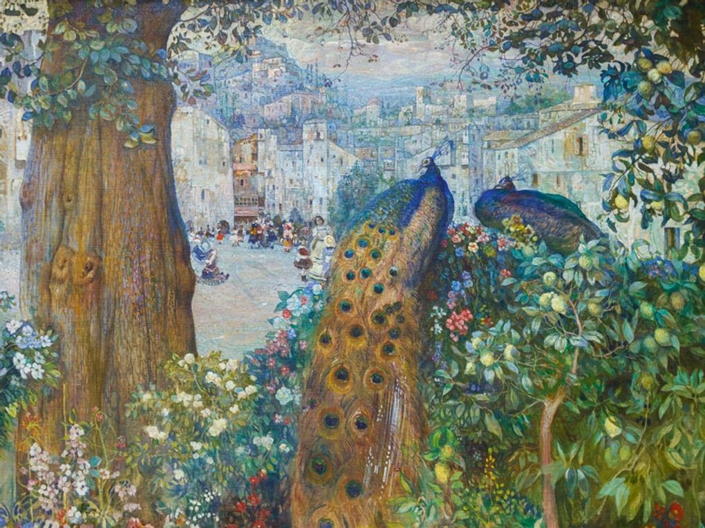 Исаак Бродский. Сказка (фрагмент). 1911. Государственный художественный музей, Ханты-Мансийск