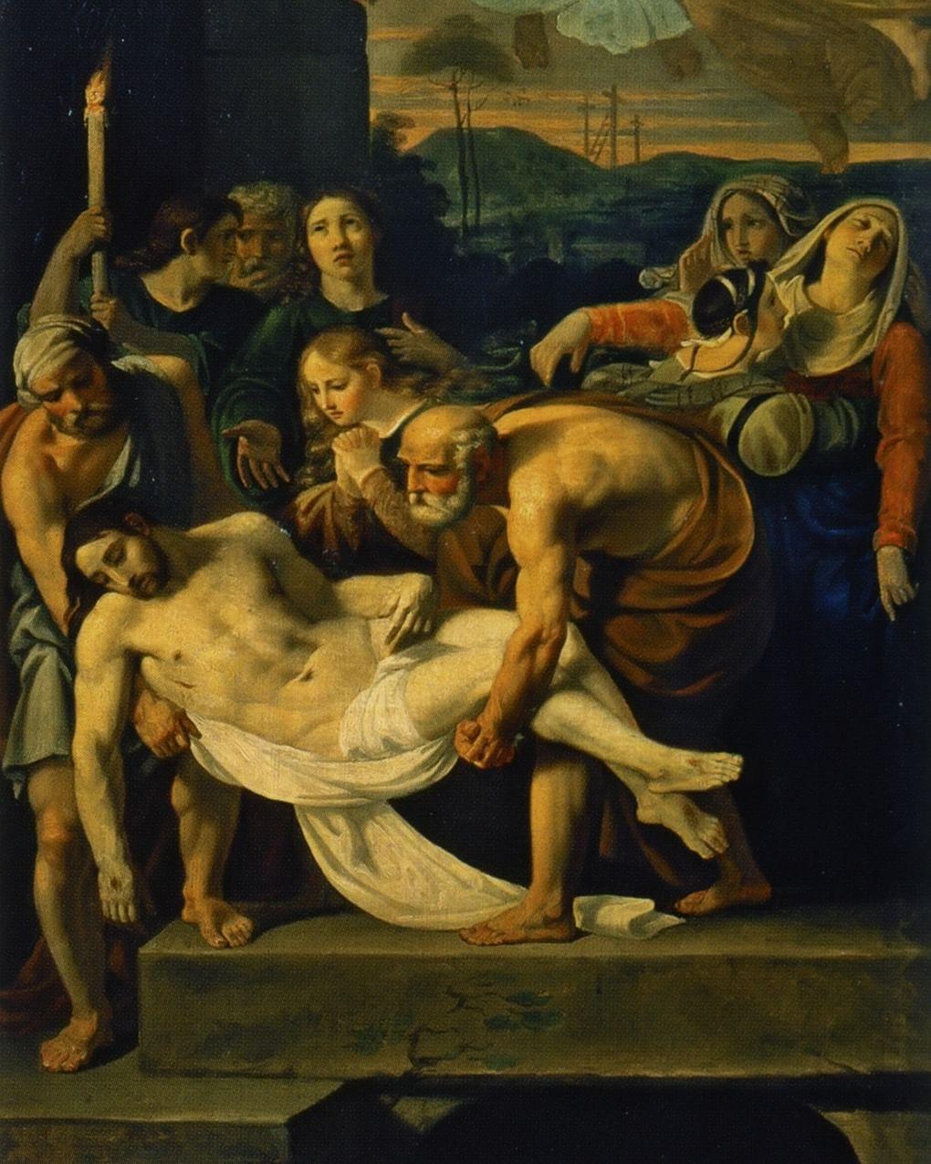 Алексей Егоров. Положение во гроб (фрагмент). 1807. Государственная Третьяковская галерея, Москва