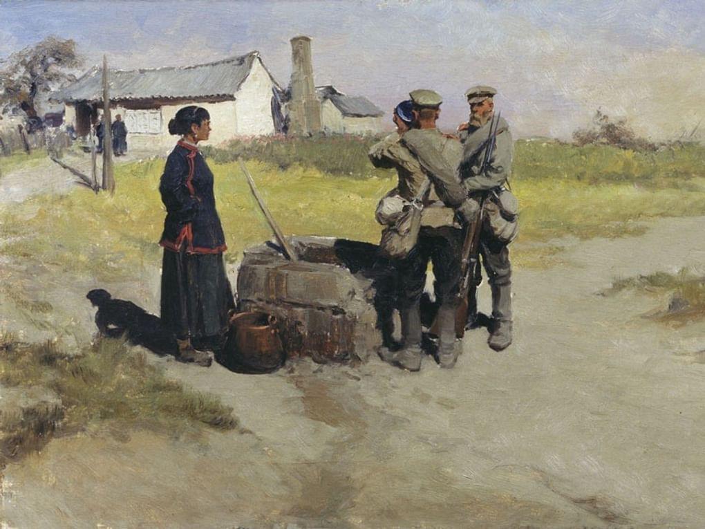 Иван Владимиров. У колодца (фрагмент). 1905. Дальневосточный художественный музей, Хабаровск