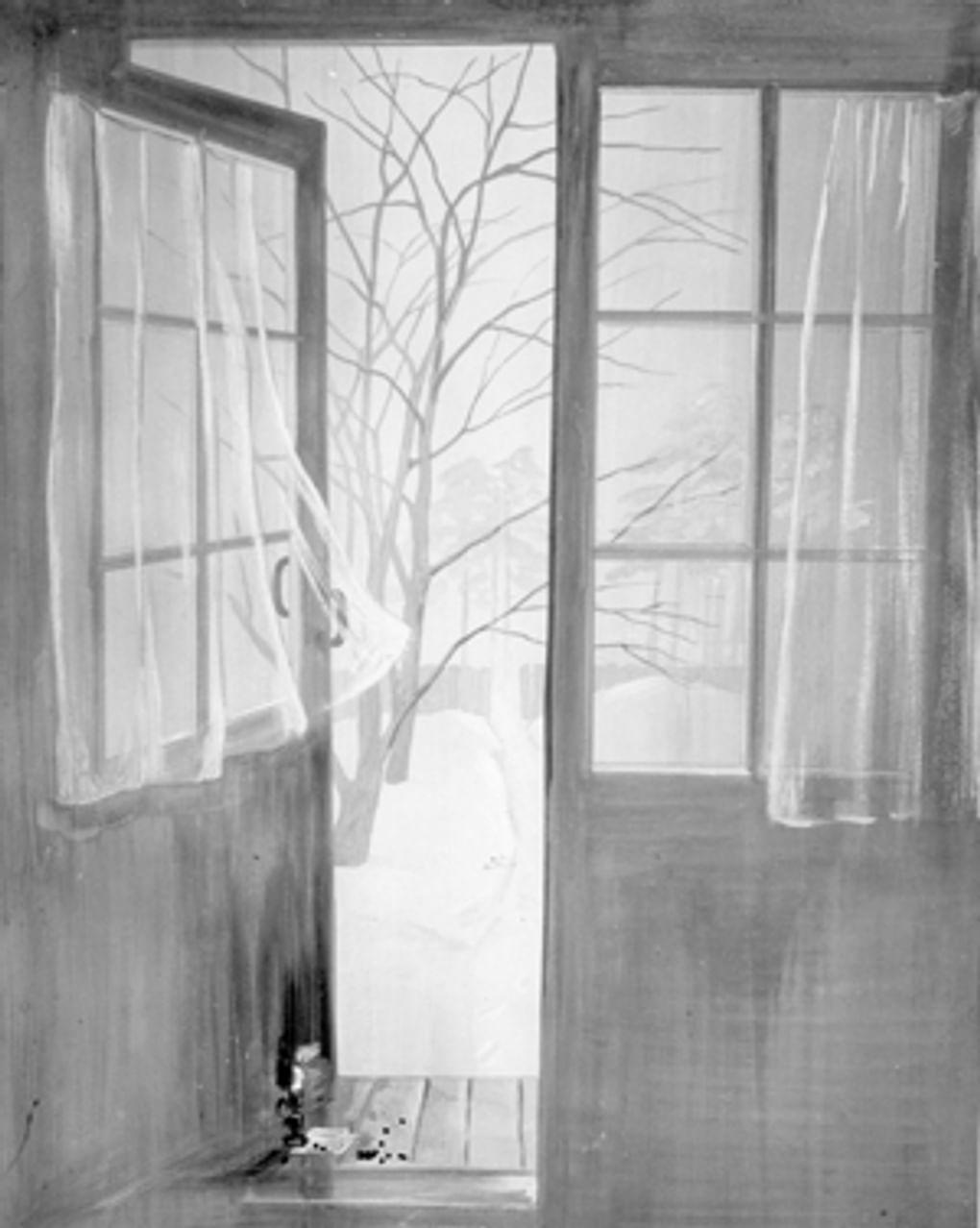 Уход. Часть 3 из триптиха «Марина Цветаева в Болшеве». Московская область, 1992 год. Фотография: Ю.А. Кошель / Музейное объединение «Музеи наукограда Королев», Королев, Московская область