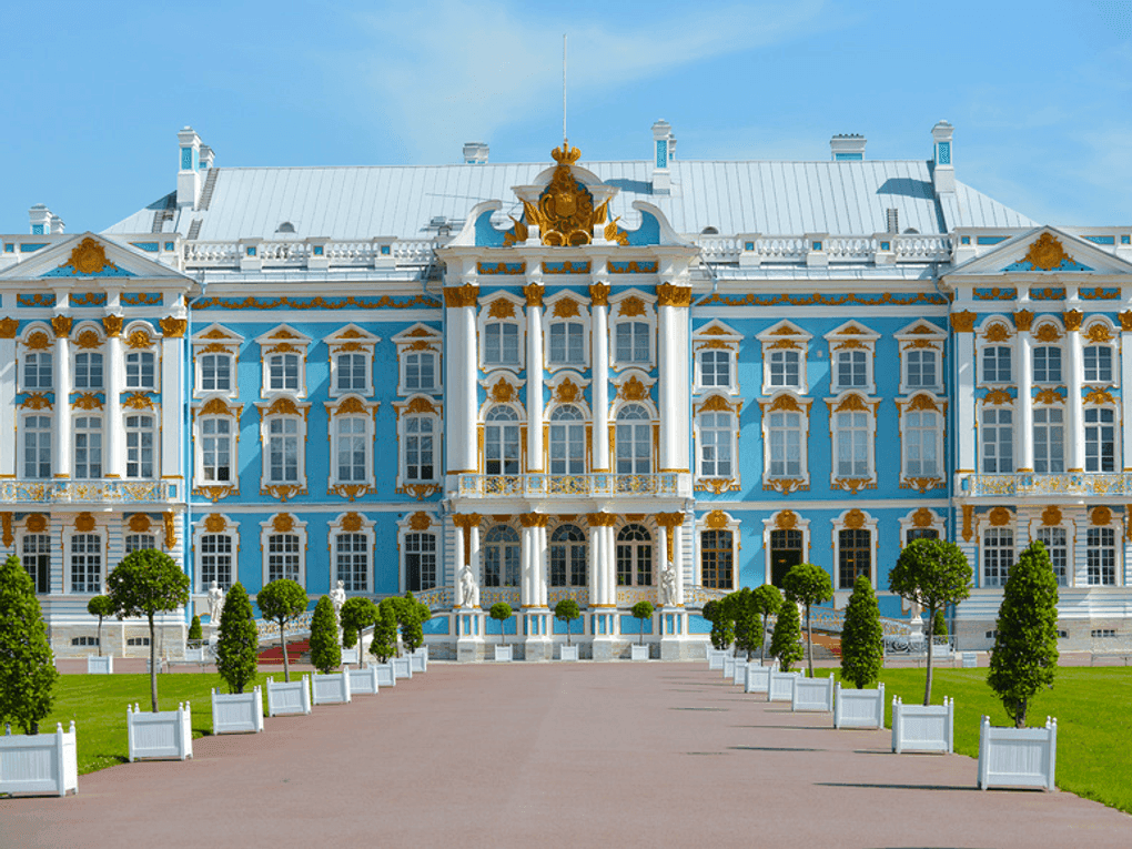 Большой Екатерининский дворец. Пушкин, Санкт-Петербург. Фотография: Александр Алексеев / фотобанк «Лори»
