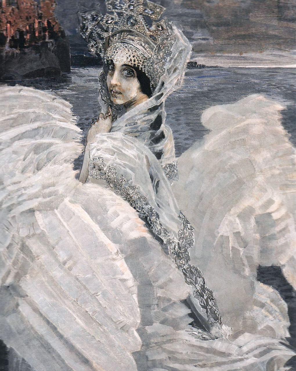Михаил Врубель. Царевна-Лебедь (фрагмент). 1900. Государственная Третьяковская галерея, Москва