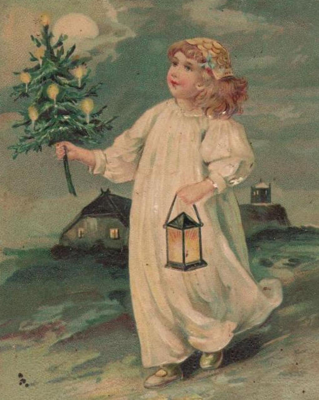 Открытка «С Рождествомъ Христовым». Начало ХХ. Вольский краеведческий музей, Вольск, Саратовская область