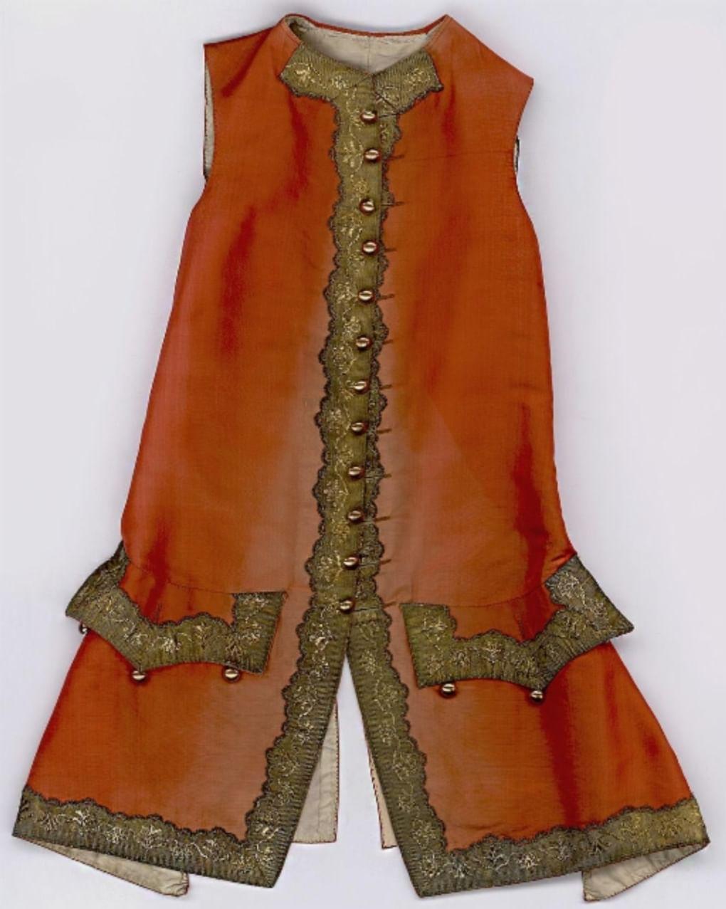 Камзол. 1760-е годы. Фотография: Государственный Эрмитаж, Санкт-Петербург