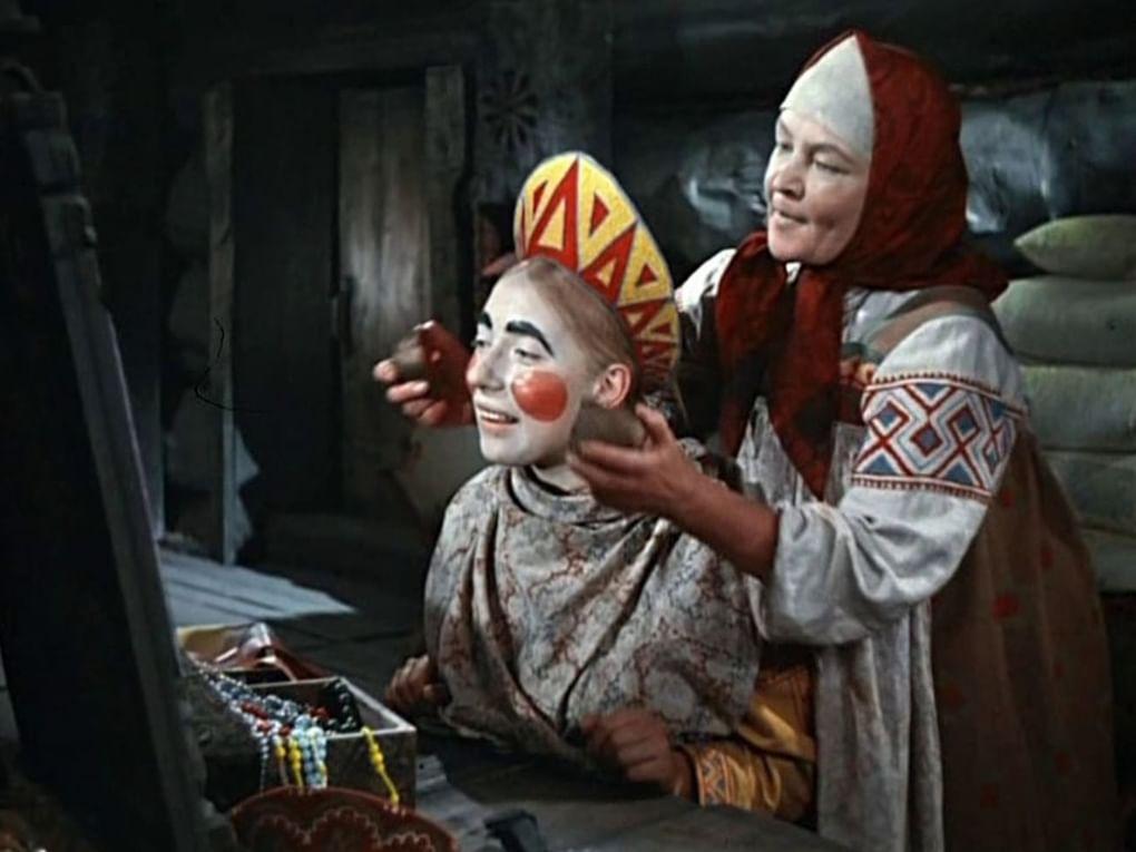 Кадр из музыкального фильма-сказки Александра Роу «Морозко» (1964)