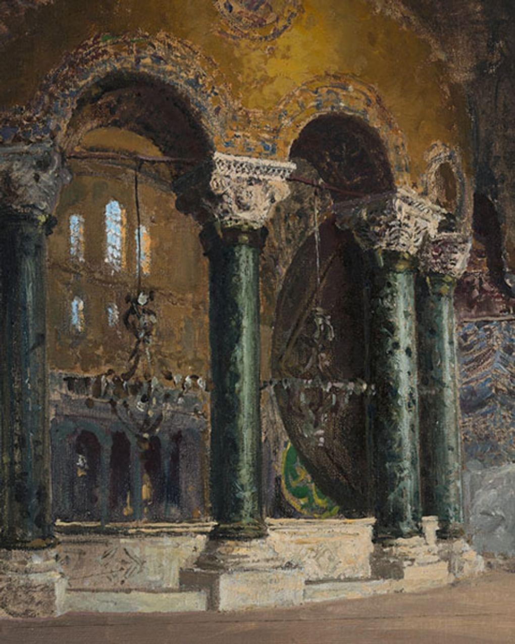 Василий Поленов. На хорах храма Софии в Константинополе (Стамбуле) (фрагмент). 1882. Государственная Третьяковская галерея, Москва
