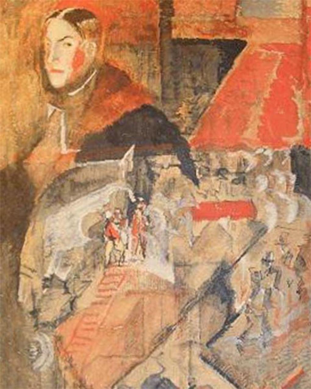 Георгий Якулов. Анатолий Мариенгоф (фрагмент). Начало 1920-х. Государственный музей истории российской литературы им. В.И. Даля (Государственный литературный музей), Москва