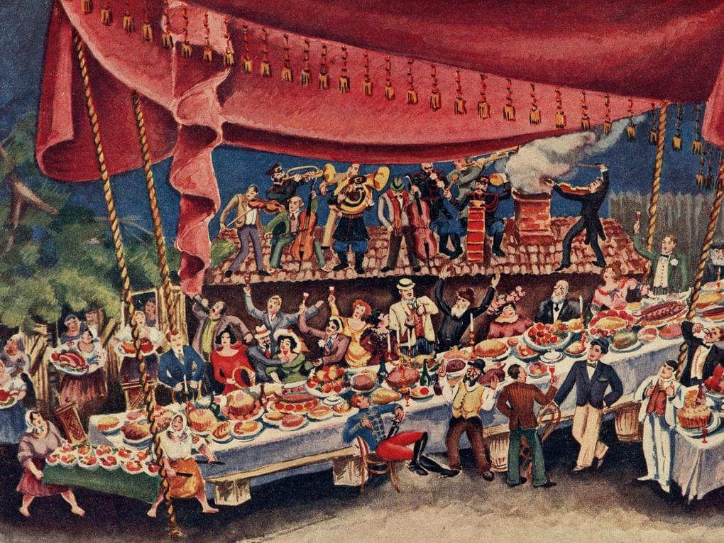 Яков Штоффер. Эскиз картины «Свадьба». 1935. Еврейский музей и центр толерантности, Москва