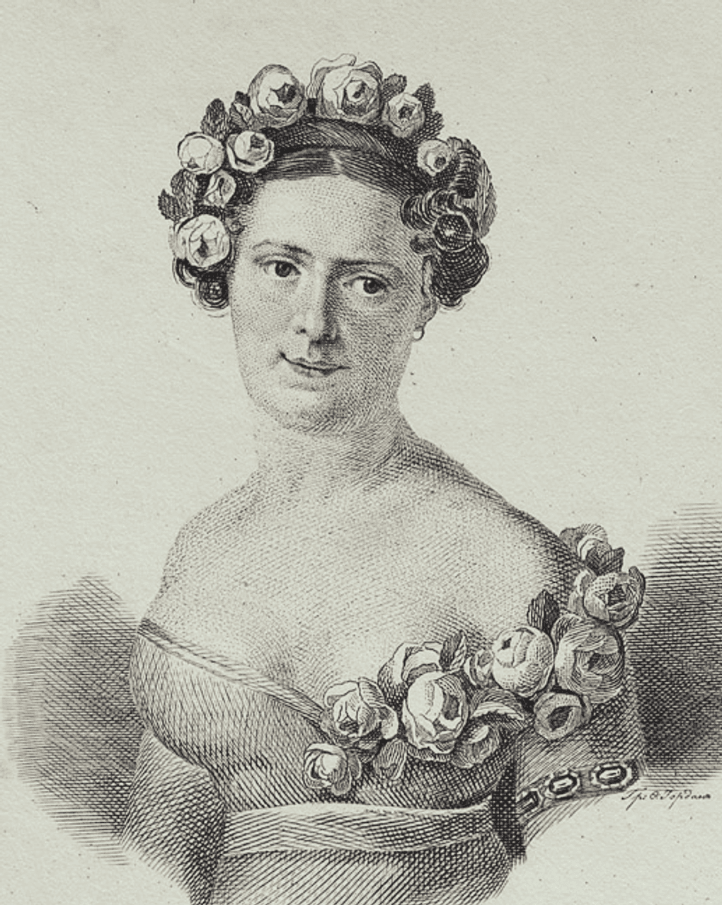 Ф. Горзон. Русская балерина Евдокия Истомина. Первая половина XIX века. Государственный мемориально-архитектурный комплекс «Музей-усадьба П.И. Чайковского», Воткинск, Удмуртская Республика