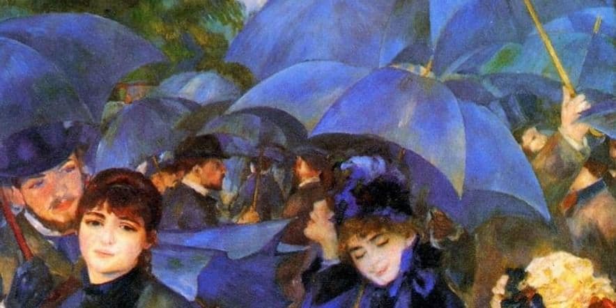 Основное изображение для события «Зонтики и черный цвет в картинах Ренуара »