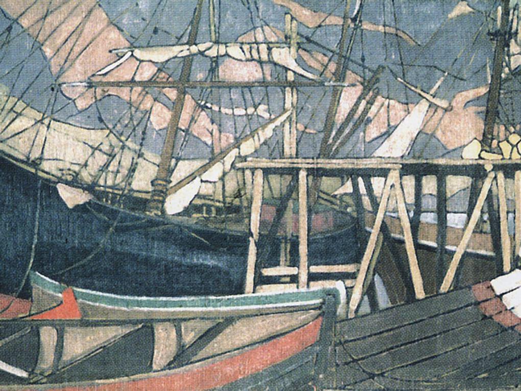 Константин Коровин. У становища корабля (фрагмент). 1899-1900. Государственный Русский музей, Санкт-Петербург