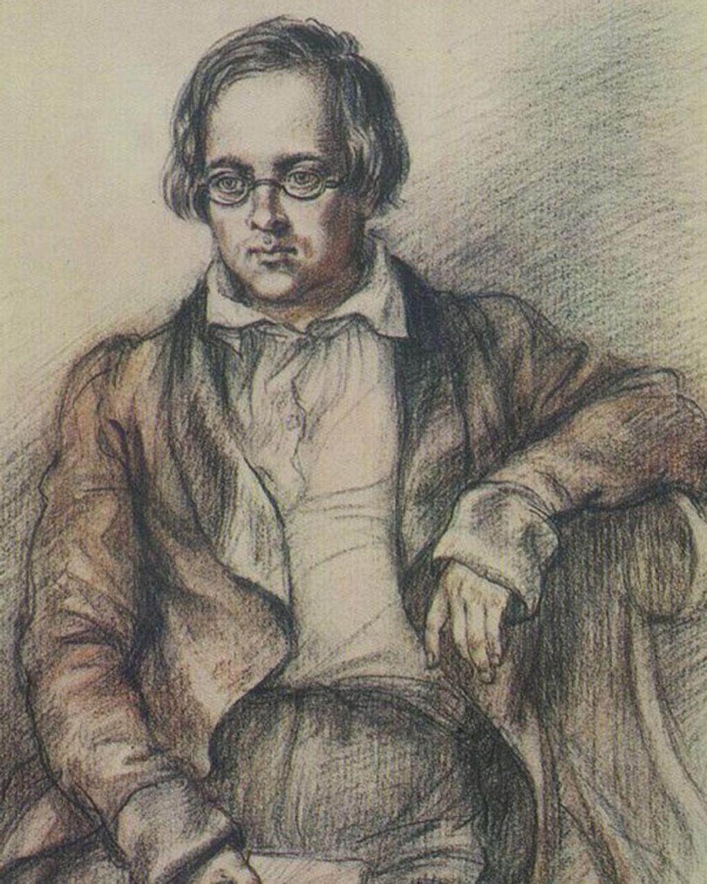Юрий Иванов. Портрет Антона Дельвига (фрагмент). 1986. Государственный музей политической истории России, Москва 