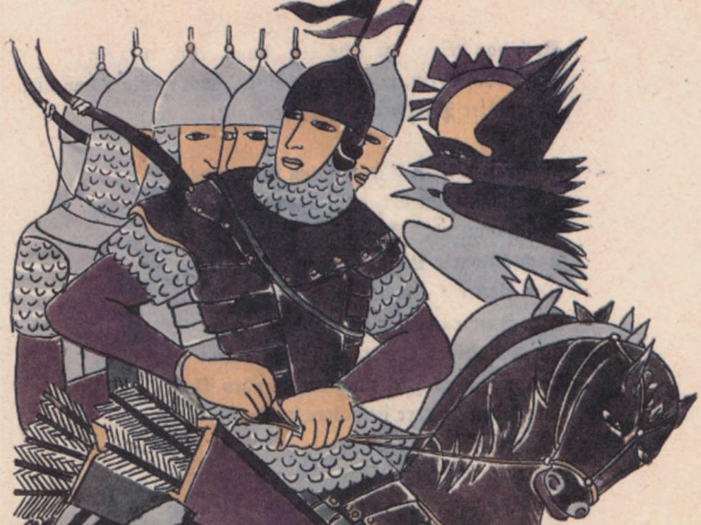Наталия Гончарова. Иллюстрация к книге «Слово о полку Игореве» (фрагмент). 1923. Государственный музей изобразительных искусств имени А.С. Пушкина, Москва