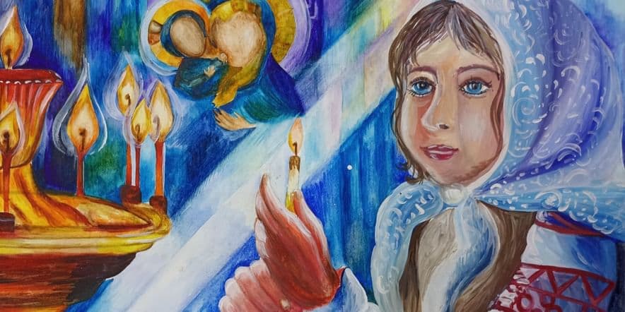 Основное изображение для события Выставка детского рисунка «Святая Пасха».