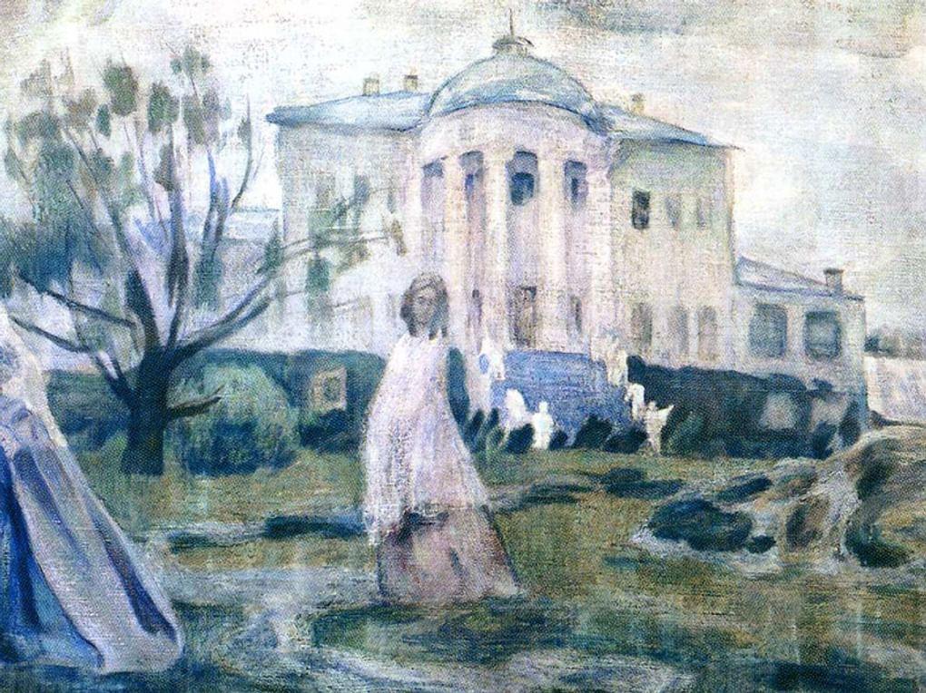 Виктор Борисов-Мусатов. Призраки (фрагмент). 1903. Государственная Третьяковская галерея, Москва