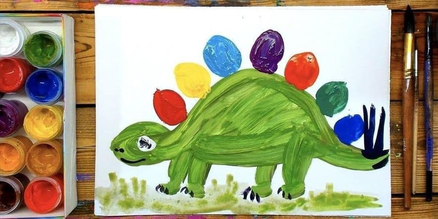 Основное изображение для события Мастер-класс «Веселый динозавр»