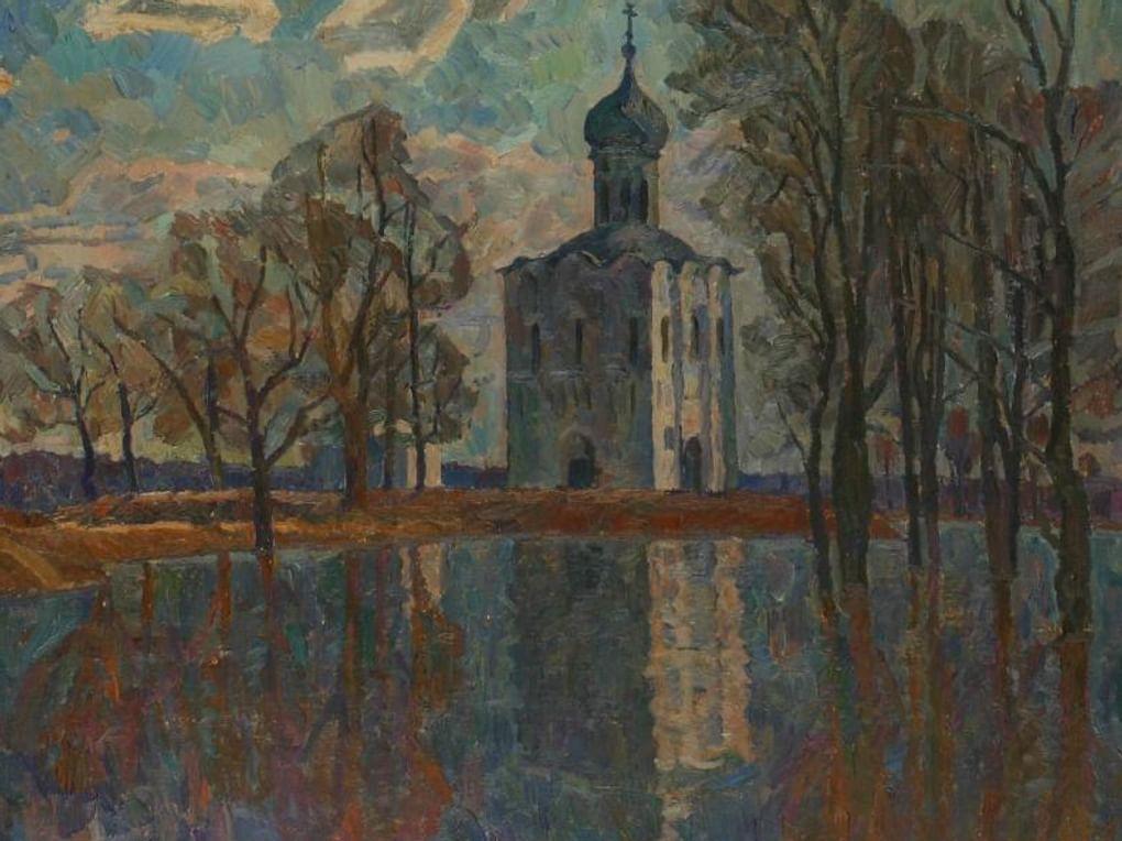 Альберт Папикян. Храм Покрова на Нерли. 1978. Калининградский областной музей изобразительных искусств, Калининград
