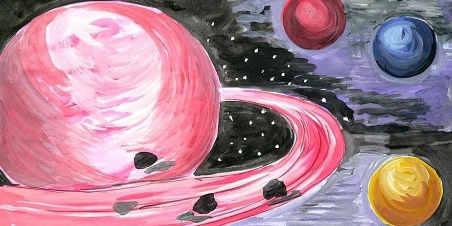 Основное изображение для события Мастер-класс «Рисуем космос»